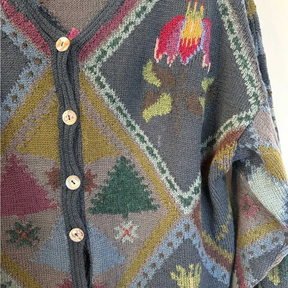 Vintage Wool Knit Cardigan - Picture 3 of 7